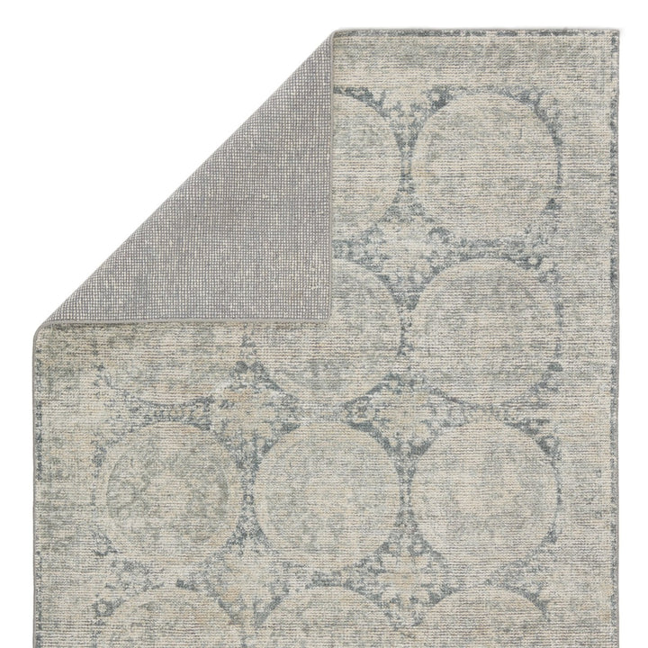 Barclay Butera by Jaipur Living Crescent Handmade Medallion Blue/ Gray Area Rug (5'X8')