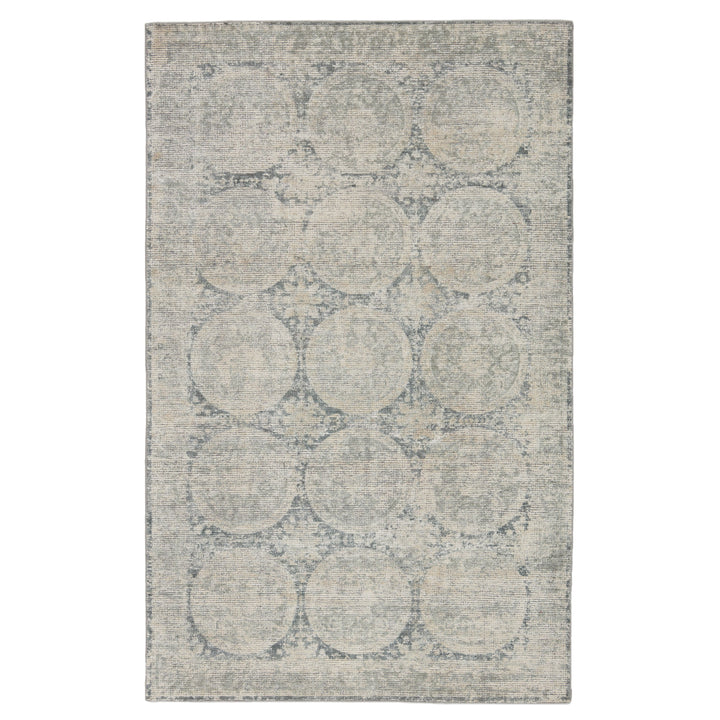 Barclay Butera by Jaipur Living Crescent Handmade Medallion Blue/ Gray Area Rug (5'X8')