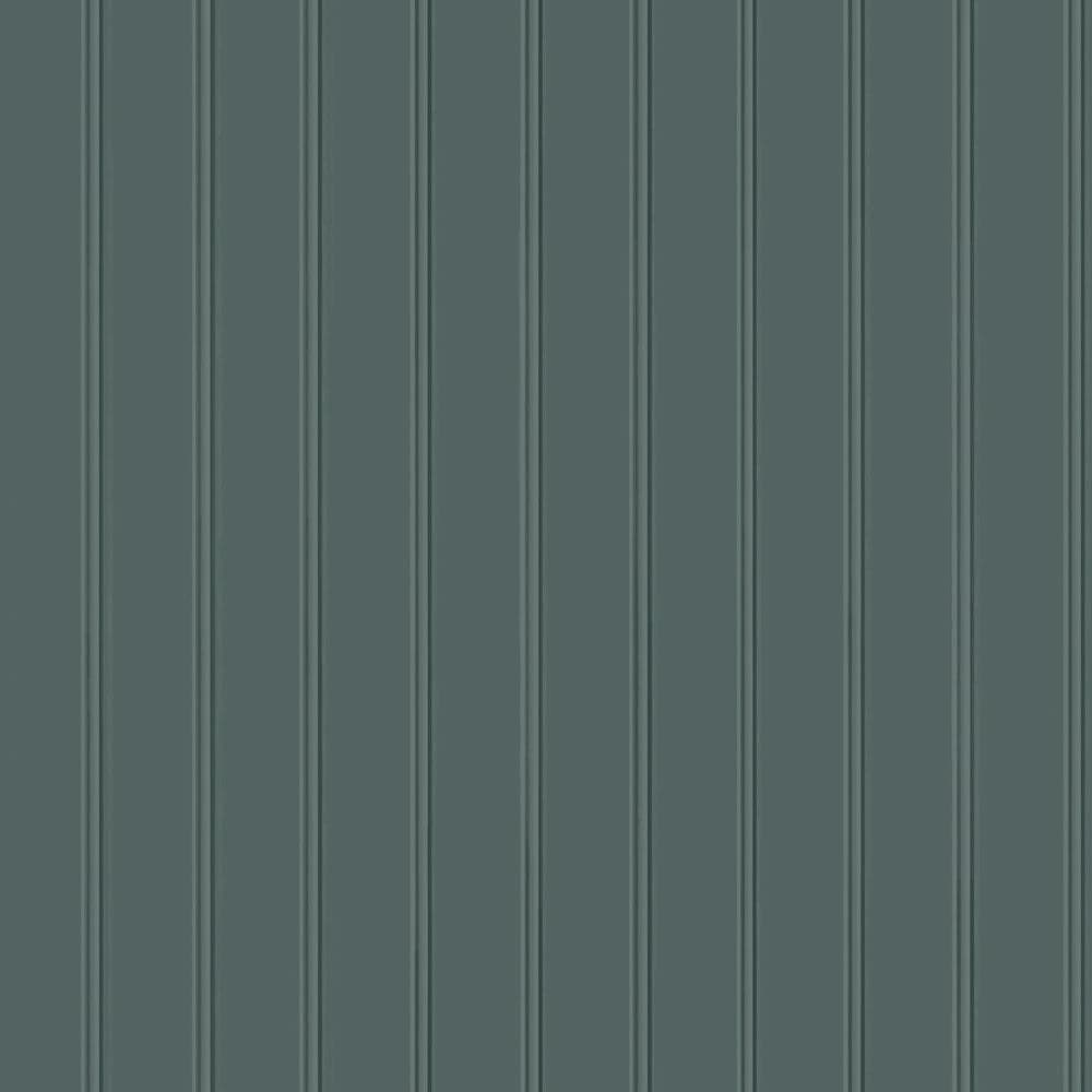 Beadboard Peel And Stick Wallpaper-Tempaper & Co.-Tempaper-BD15049-Wall PaperTeal Green Wood-4-France and Son