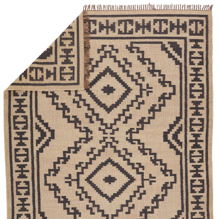 Jaipur Living Jaima Handmade Tribal Beige/ Black Area Rug (8'10"X11'9")