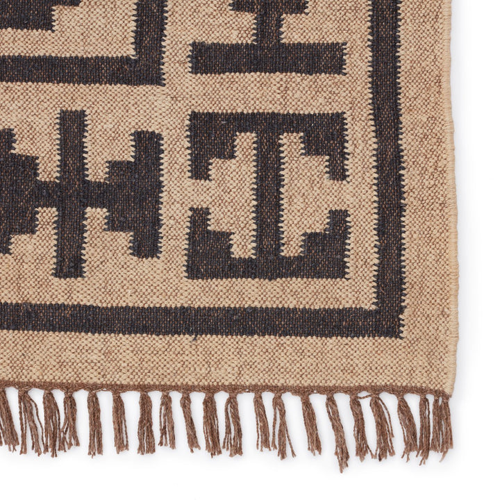 Jaipur Living Jaima Handmade Tribal Beige/ Black Area Rug (8'10"X11'9")