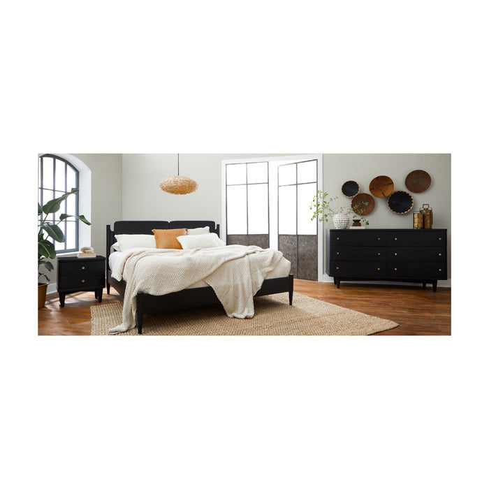 Daniel King Bed-Union Home Furniture-UNION-BDM00134-BedsCharcoal-2-France and Son