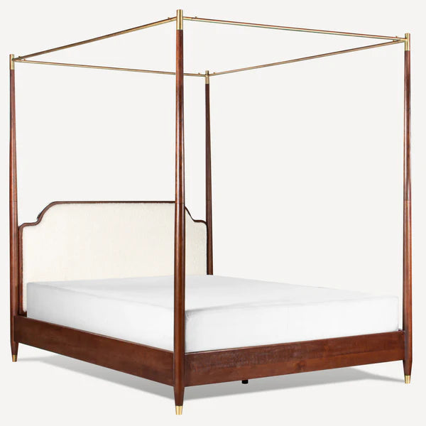Moira Upholstered Canopy Bed