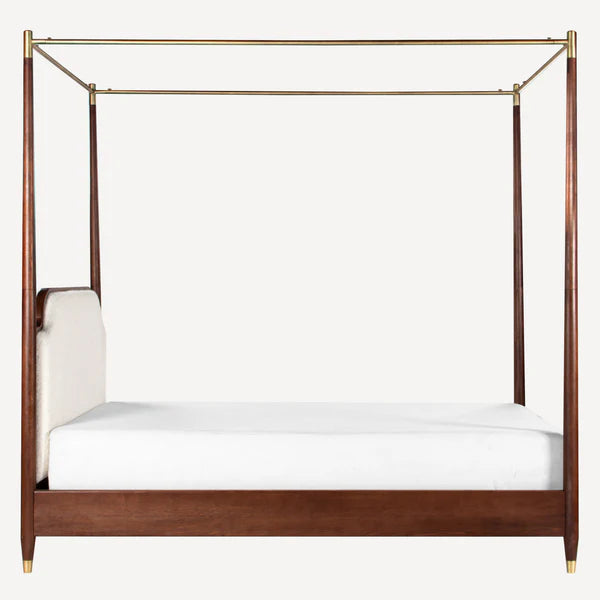 Moira Upholstered Canopy Bed