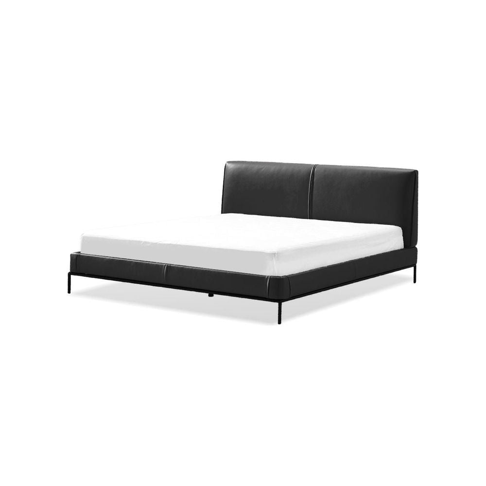 Beds Barolo Upholstered Bed King Black Leatherette