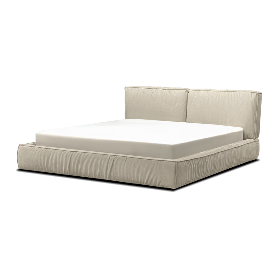 Beds Brizo Upholsetered Bed King Oyster Ultrasuede