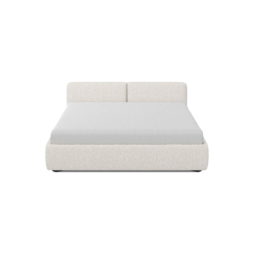 Beds Cloud9 Upholstered Bed King Cream Boucle Fabric