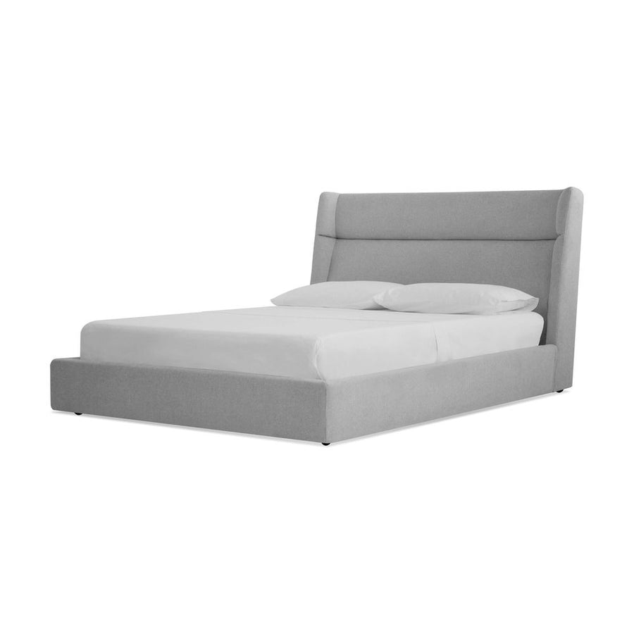 Beds Cove Storage Bed King Heather Grey Fabric