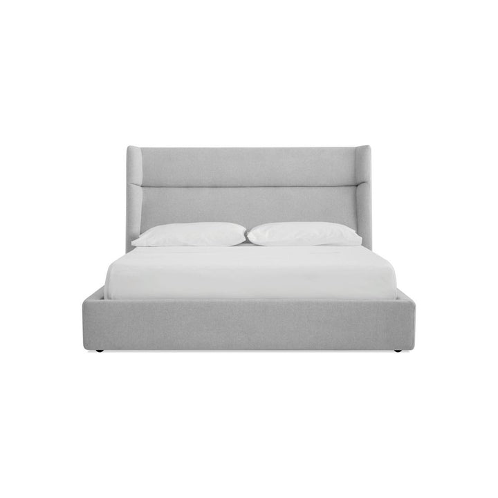 Beds Cove Storage Bed King Heather Grey Fabric