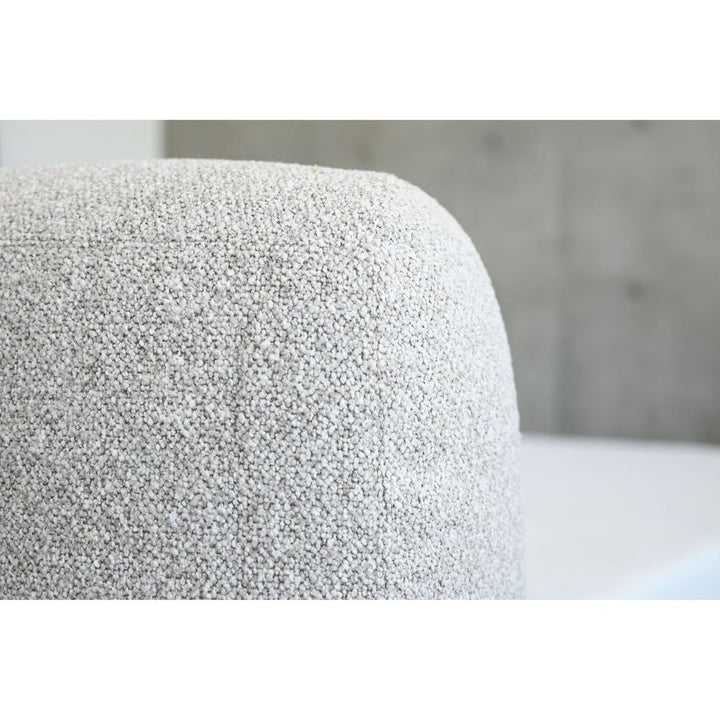 Mesa Upholstered Bed Queen Oat Tweed Fabric / Walnut Legs