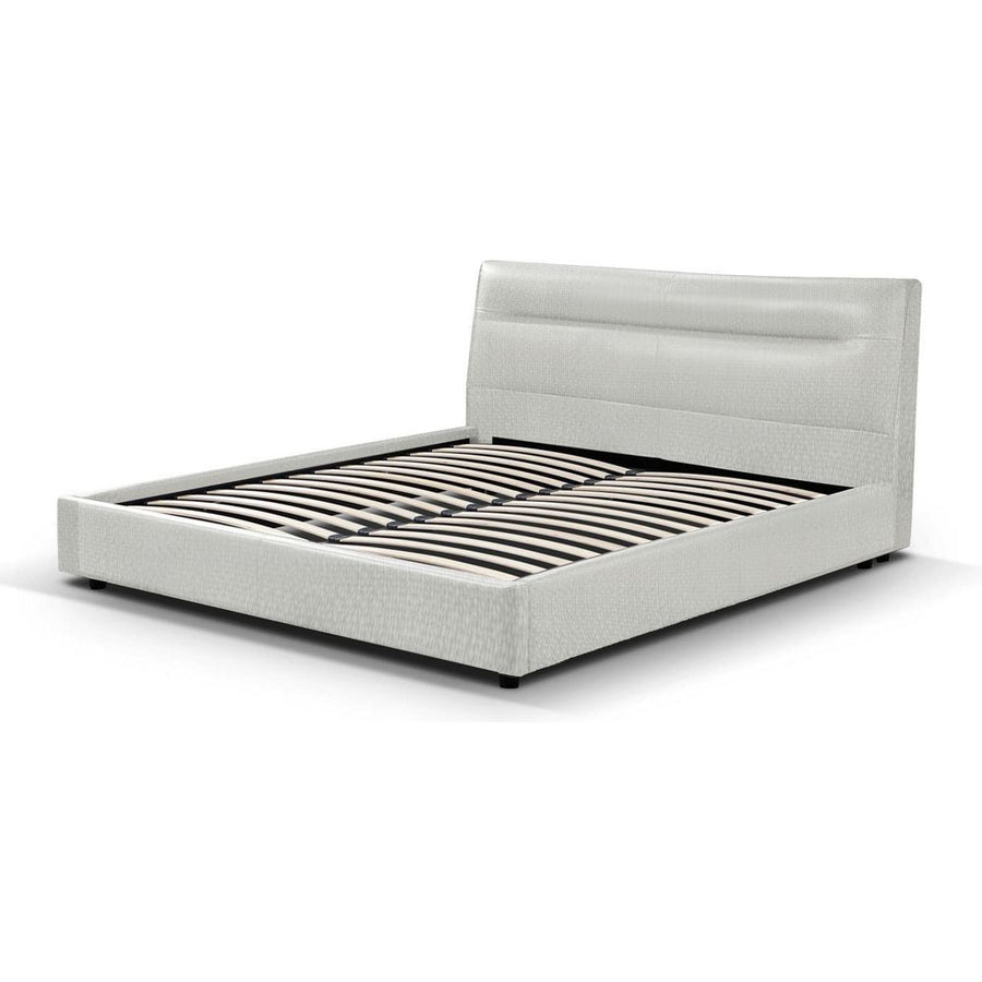 Beds Noah Upholstered Bed King Cream Tweed Fabric