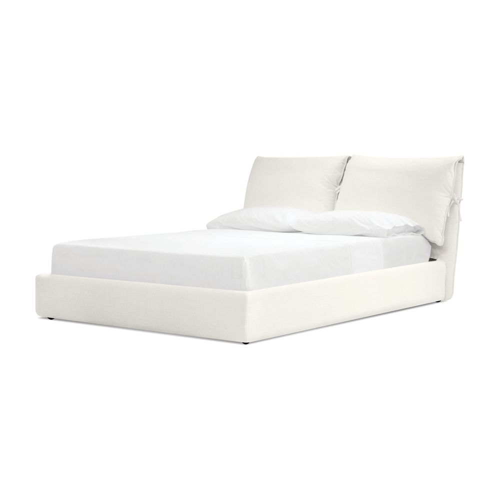 Beds Plume Upholstered Bed King Cream Linen
