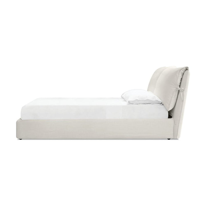 Beds Plume Upholstered Bed King Cream Linen
