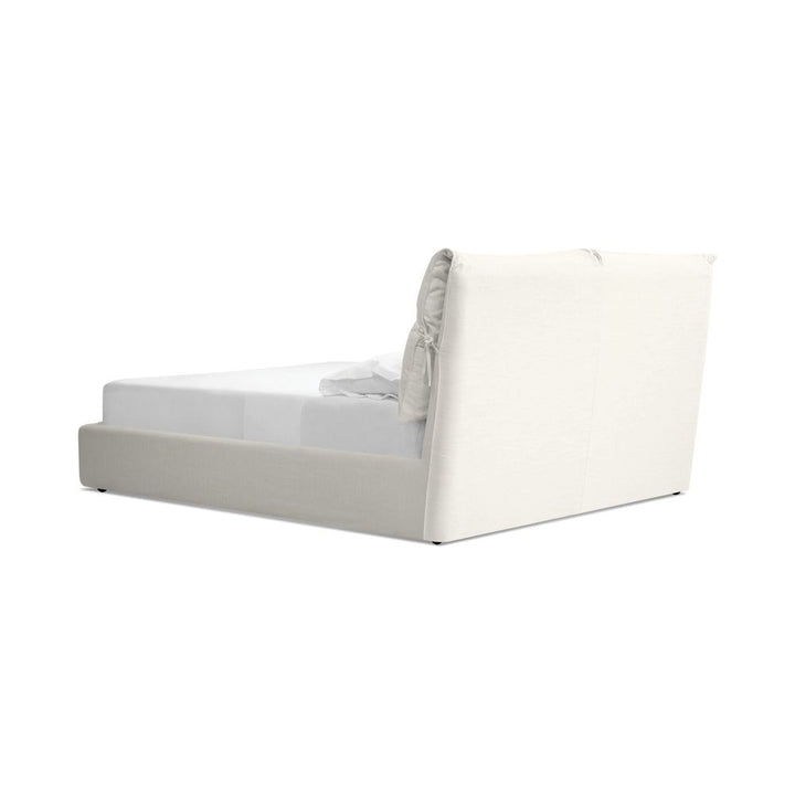 Beds Plume Upholstered Bed Queen Cream Linen