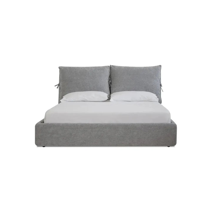 Beds Plume Upholstered Bed King Heather Grey Fabric