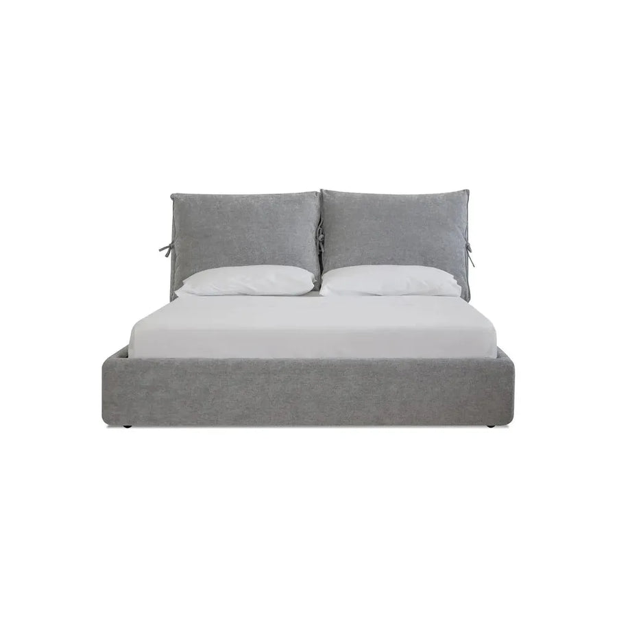 Beds Plume Upholstered Bed King Heather Grey Fabric