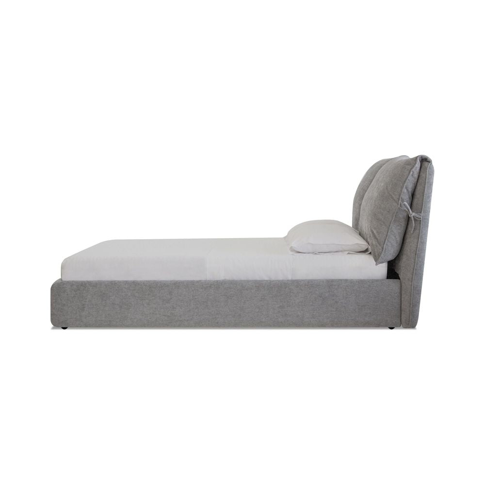 Beds Plume Upholstered Bed Queen Heather Grey Fabric