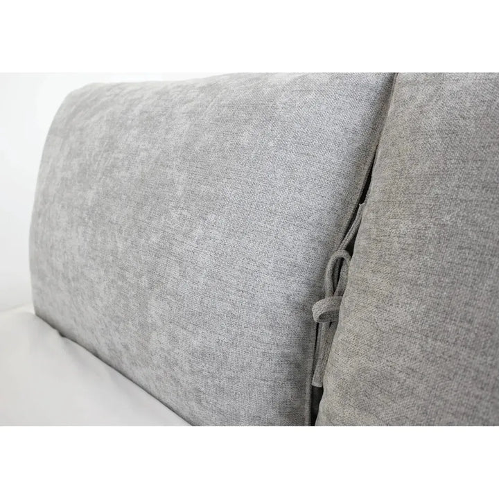 Plume Upholstered Bed King Heather Grey Fabric