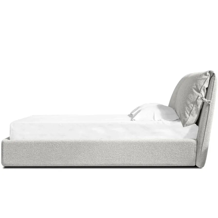 Beds Plume Bed Upholstered Oat Tweed