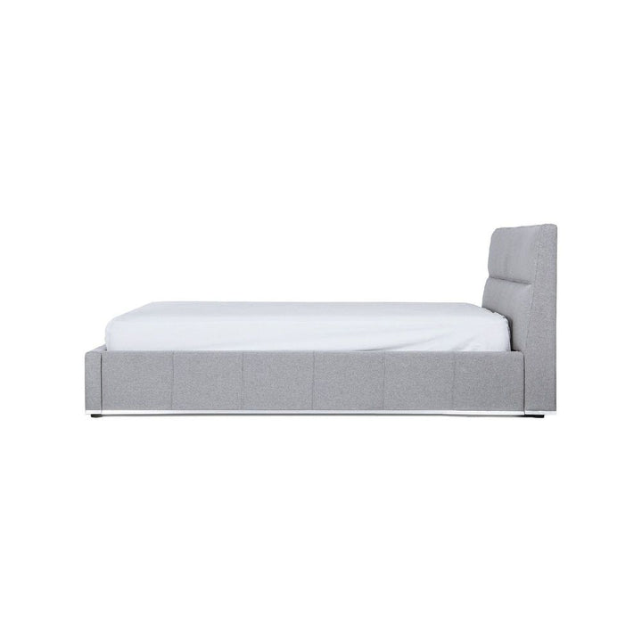 Beds Reve Upholstered Bed King Grey Fabric