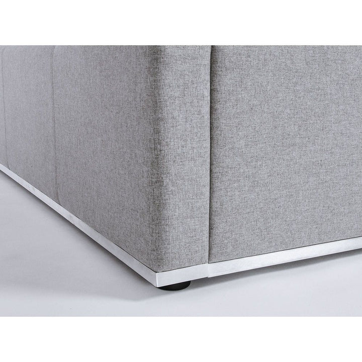 Beds Reve Upholstered Bed King Grey Fabric