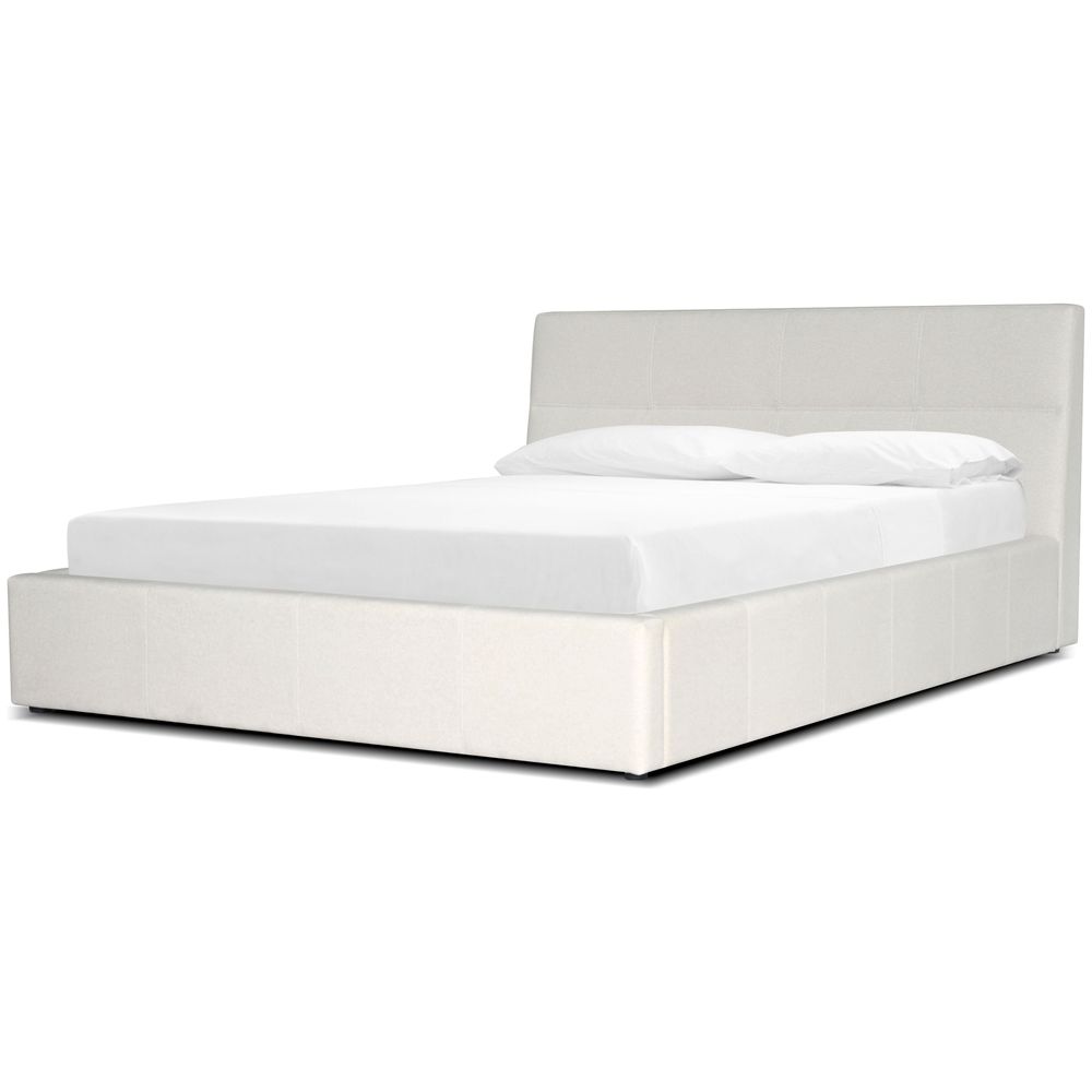 Beds Reve Upholstered Bed King Ivory Fabric