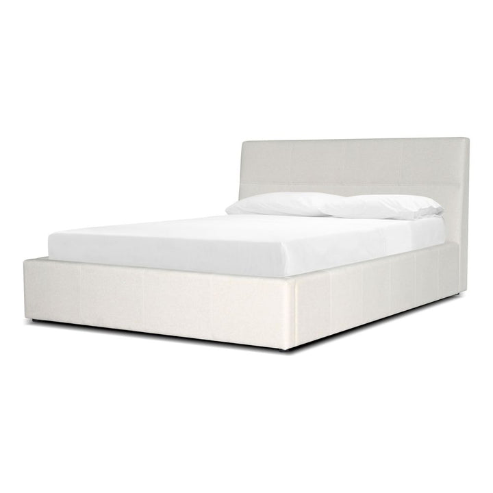 Beds Reve Upholstered Bed Queen Ivory Fabric