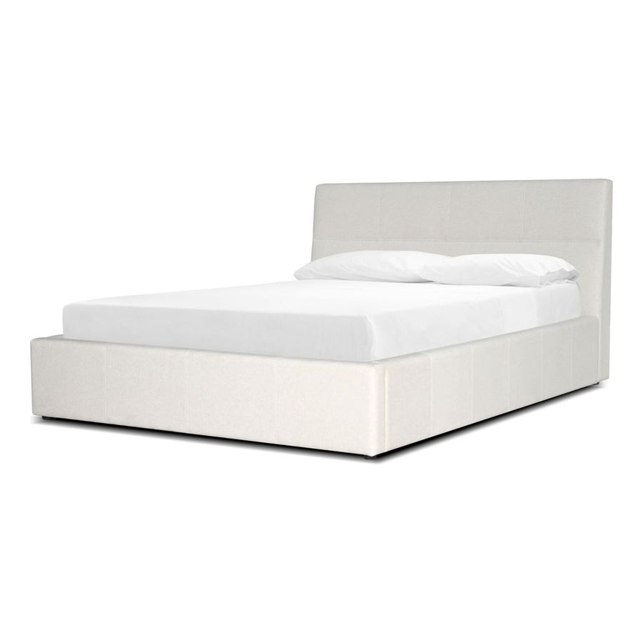 Beds Reve Upholstered Bed Queen Ivory Fabric