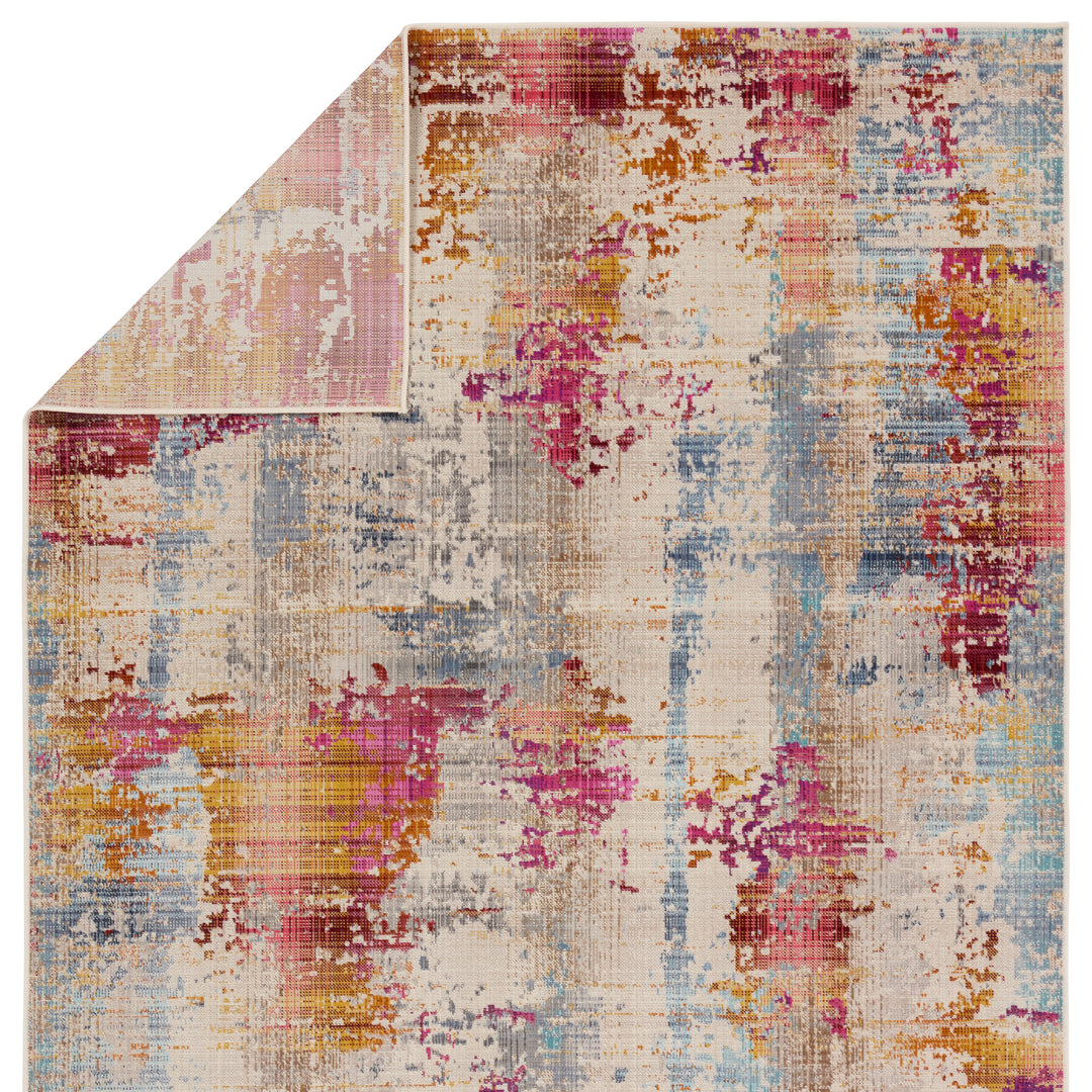 Vibe by Jaipur Living Vidame Indoor/Outdoor Abstract Multicolor/ Fuchsia Area Rug (8'X10')