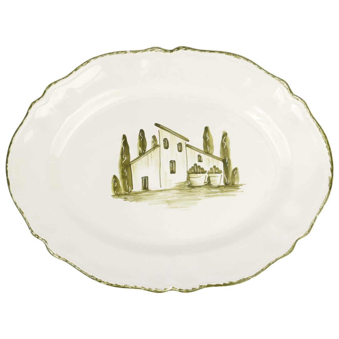 Borgo Verde Oval Platter - Default Title