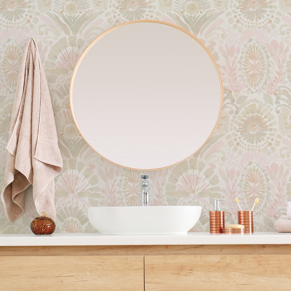 Bohemia Peel and Stick Wallpaper-Tempaper & Co.-Tempaper-BH16006-Wall PaperWandering Rose-3-France and Son