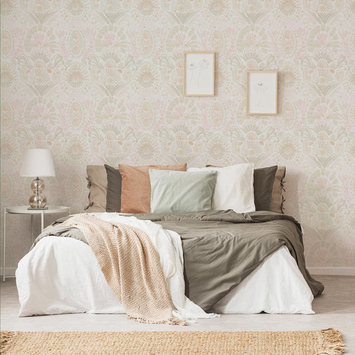 Bohemia Peel and Stick Wallpaper-Tempaper & Co.-Tempaper-BH16006-Wall PaperWandering Rose-4-France and Son