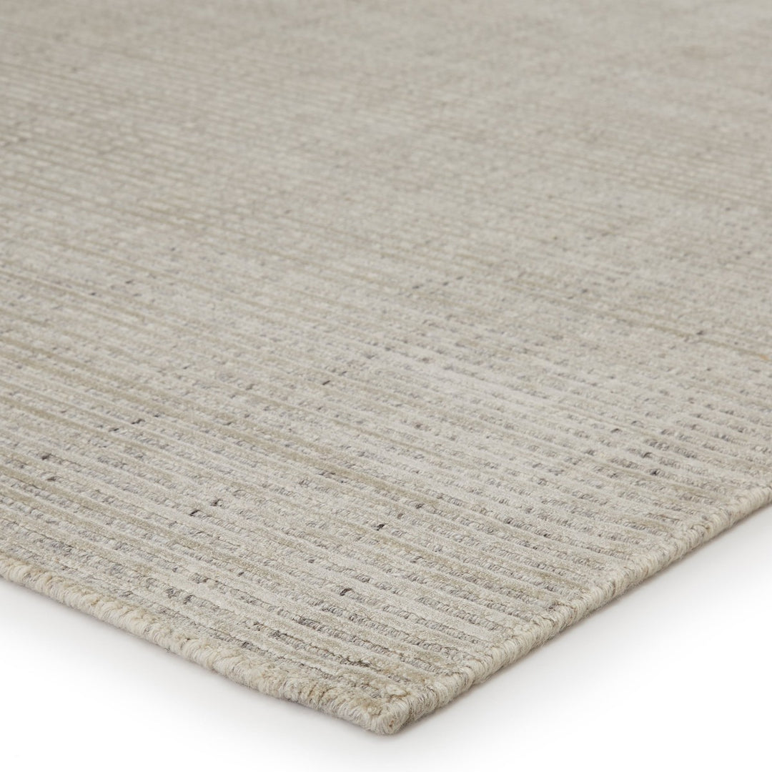 Jaipur Living Basis Handmade Solid Ivory/ Gray Area Rug (9'X12')