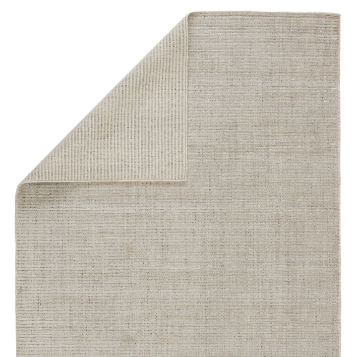 Jaipur Living Basis Handmade Solid Ivory/ Gray Area Rug (9'X12')