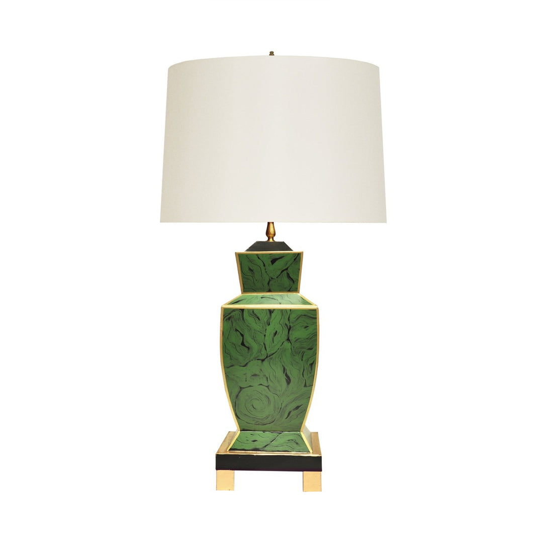 Bianca - Hand Painted Urn Shape Tole Table Lamp