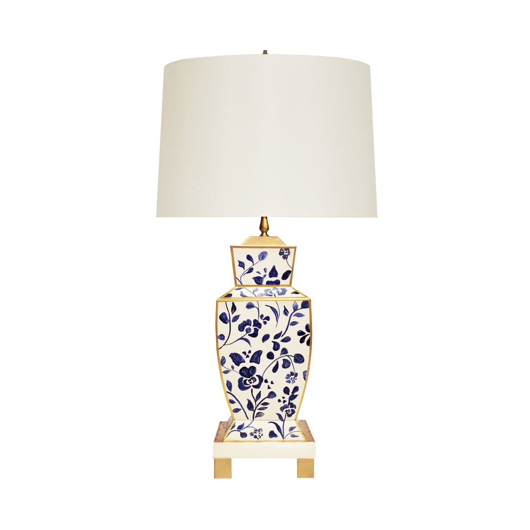 Bianca - Hand Painted Urn Shape Tole Table Lamp