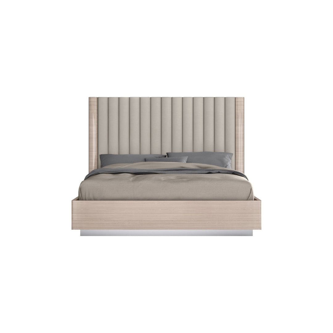 Waves Bed-Whiteline Modern Living-WHITELINE-BK1753-BEI/BEI-BedsKing-1-France and Son