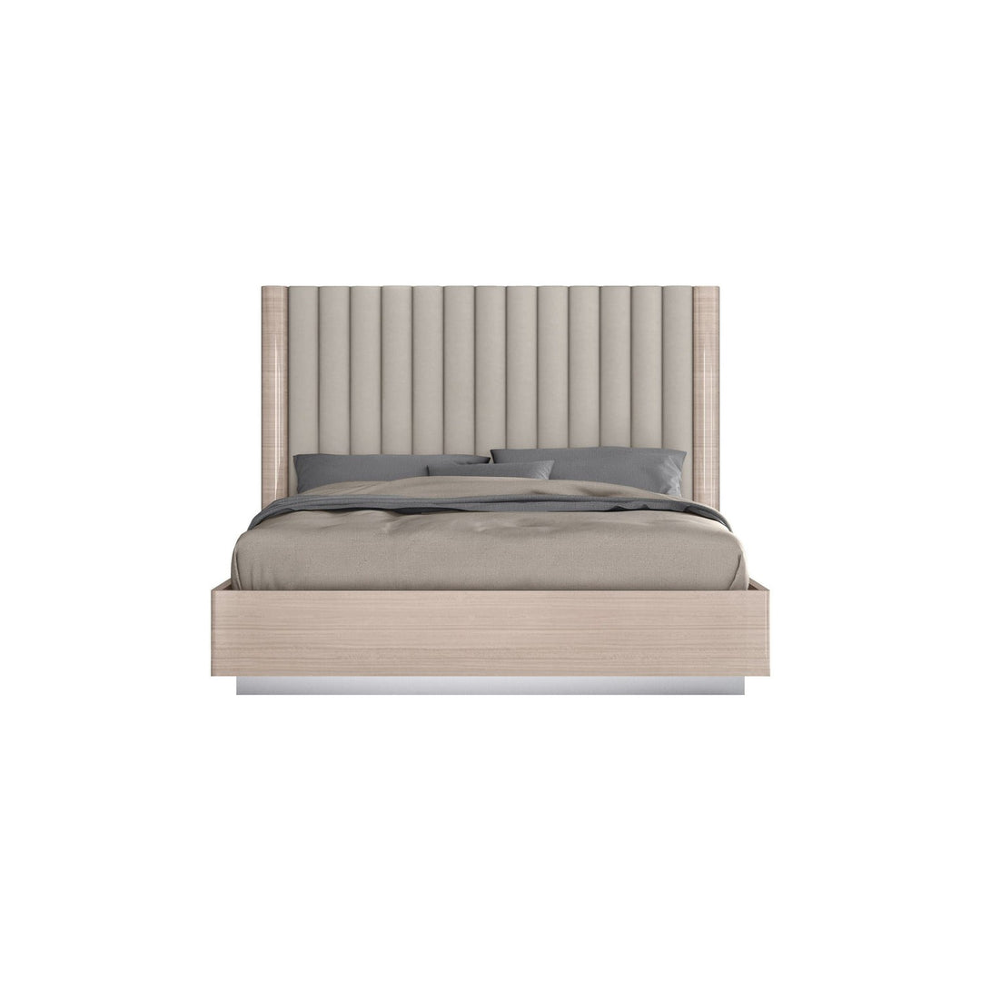 Waves Bed-Whiteline Modern Living-WHITELINE-BQ1753-BEI/BEI-BedsQueen-6-France and Son