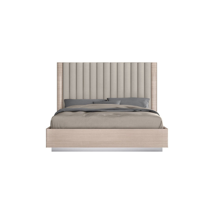 Waves Bed-Whiteline Modern Living-WHITELINE-BQ1753-BEI/BEI-BedsQueen-6-France and Son