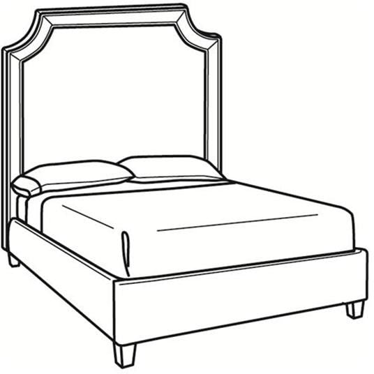 Carson BK200-S King Bed-CR LAINE-CRLAINE-BK200-T-BedsTall King Bed (80W)-2-France and Son