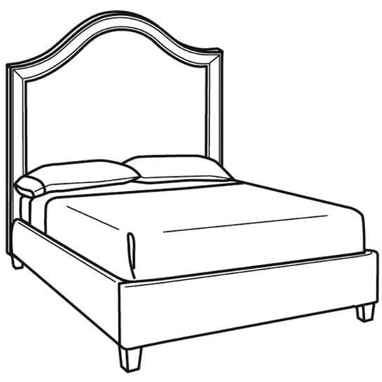 Alexa BK300-S King Bed-CR LAINE-CRLAINE-BK300-S-BedsShort King Bed (80W)-2-France and Son