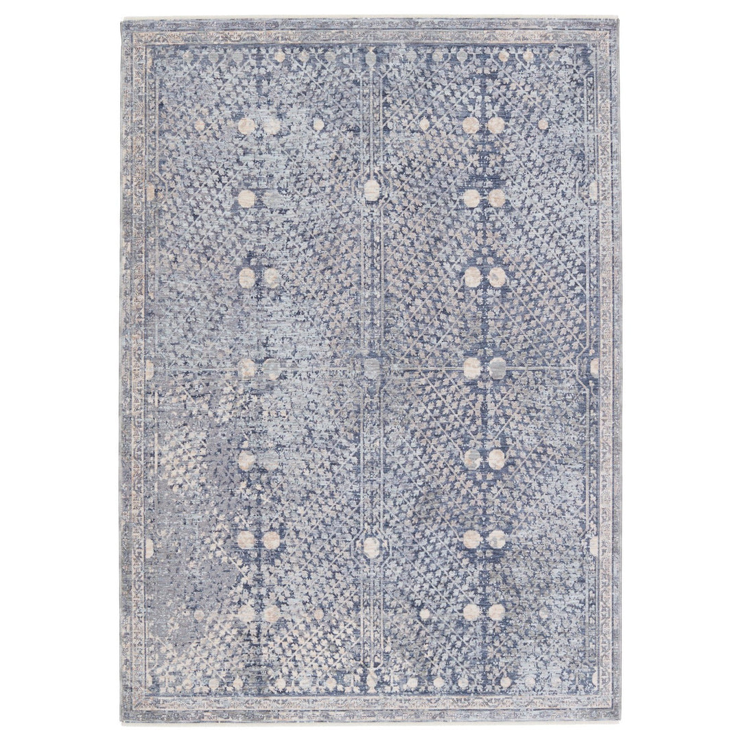 Jaipur Living Larkin Floral Blue/ Light Gray Runner Rug (3'X10')