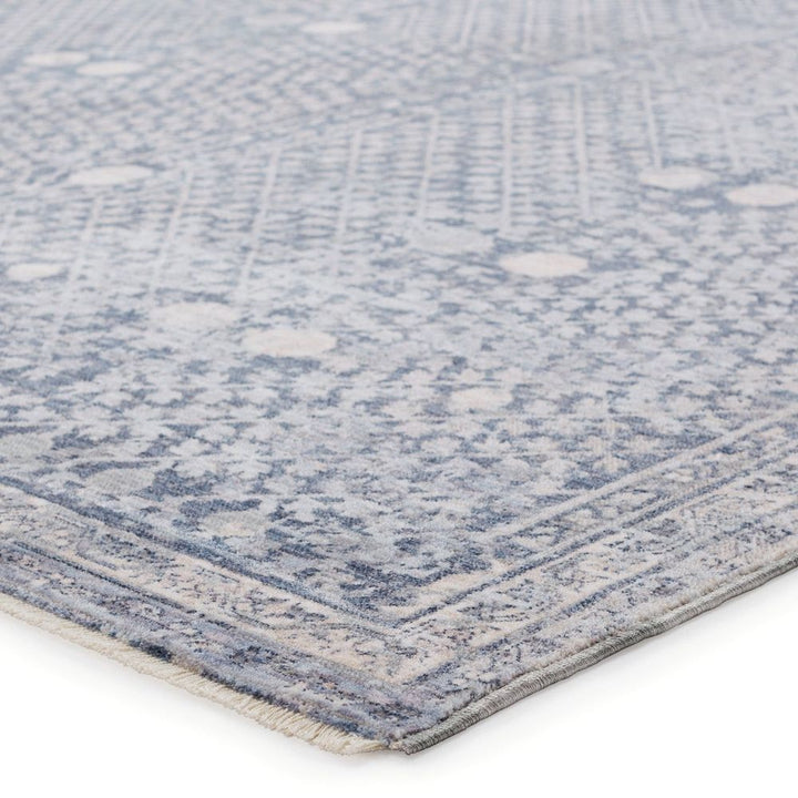 Rugs Aalto Floral Blue/ Light Gray Area Rug (8'X10')