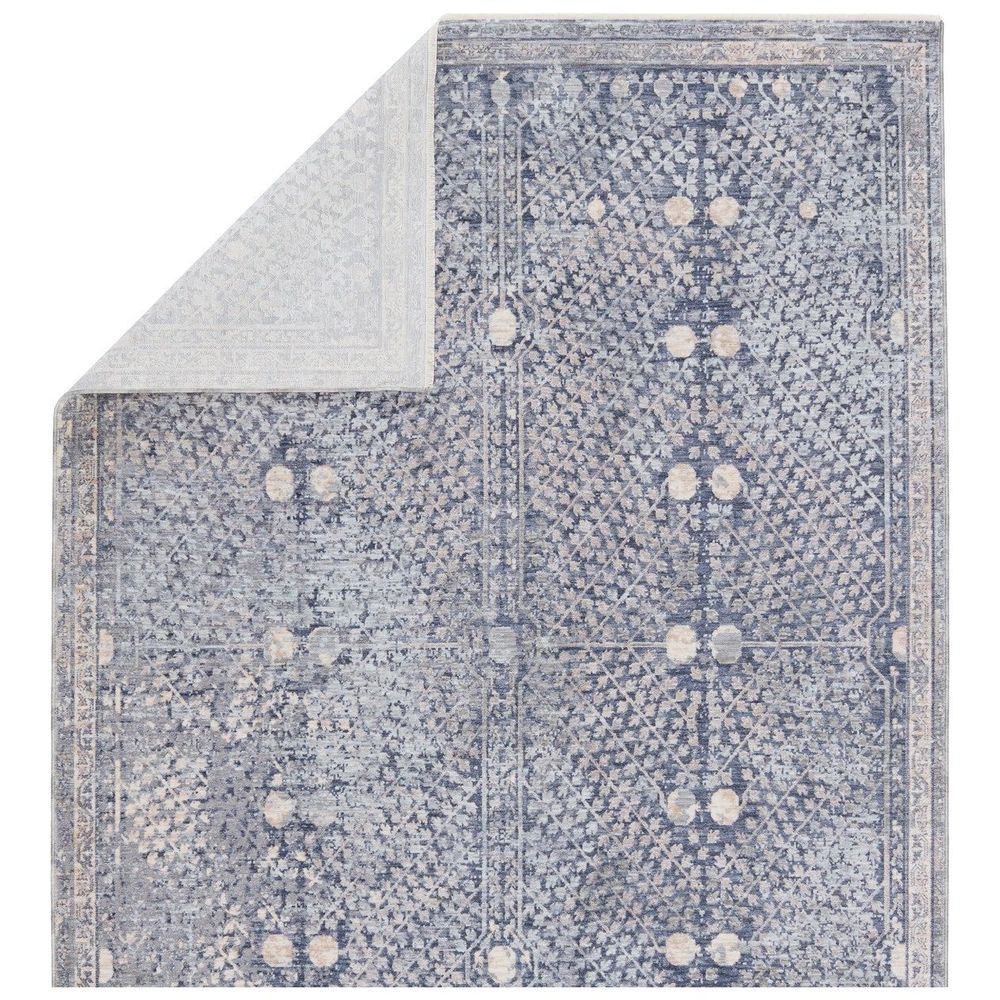 Rugs Aalto Floral Blue/ Light Gray Area Rug (8'X10')
