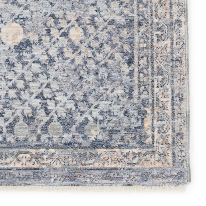 Jaipur Living Larkin Floral Blue/ Light Gray Runner Rug (3'X10')