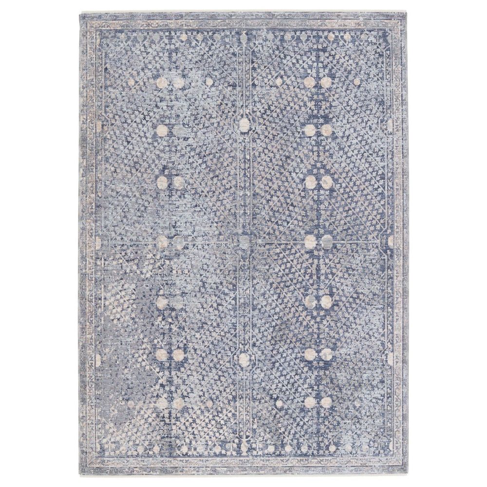 Rugs Aalto Floral Blue/ Light Gray Area Rug (8'X10')