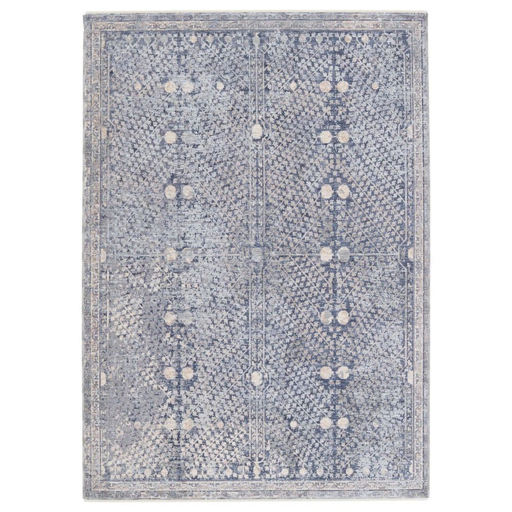 Rugs Aalto Floral Blue/ Light Gray Area Rug (8'X10')