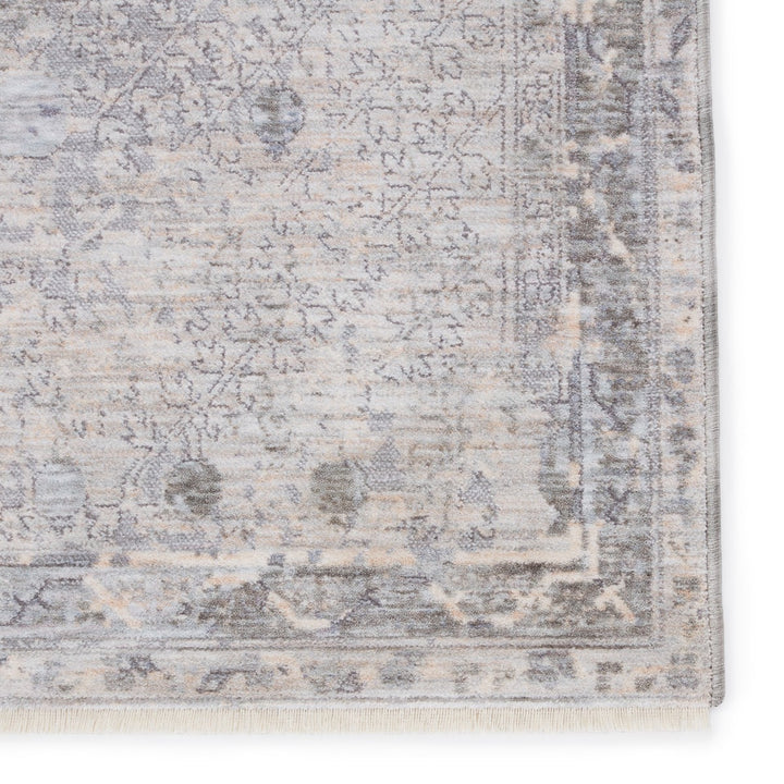 Jaipur Living Larkin Floral Light Gray/ Beige Runner Rug (3'X10')