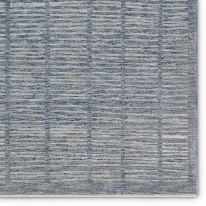 Jaipur Living Dounia Striped Blue/ Light Gray Runner Rug (3'X12')