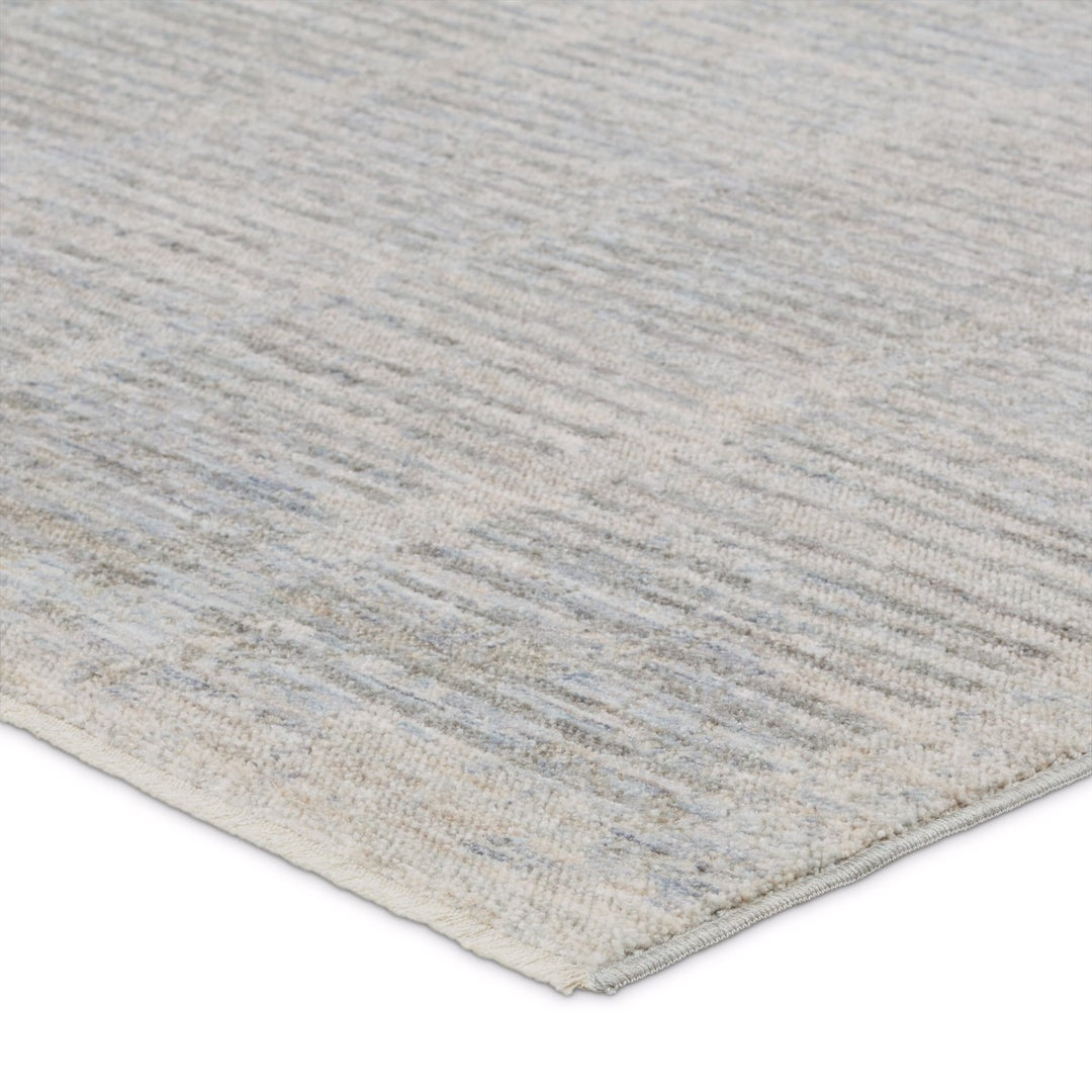 Jaipur Living Dounia Striped Light Gray/ Blue Runner Rug (3'X10')